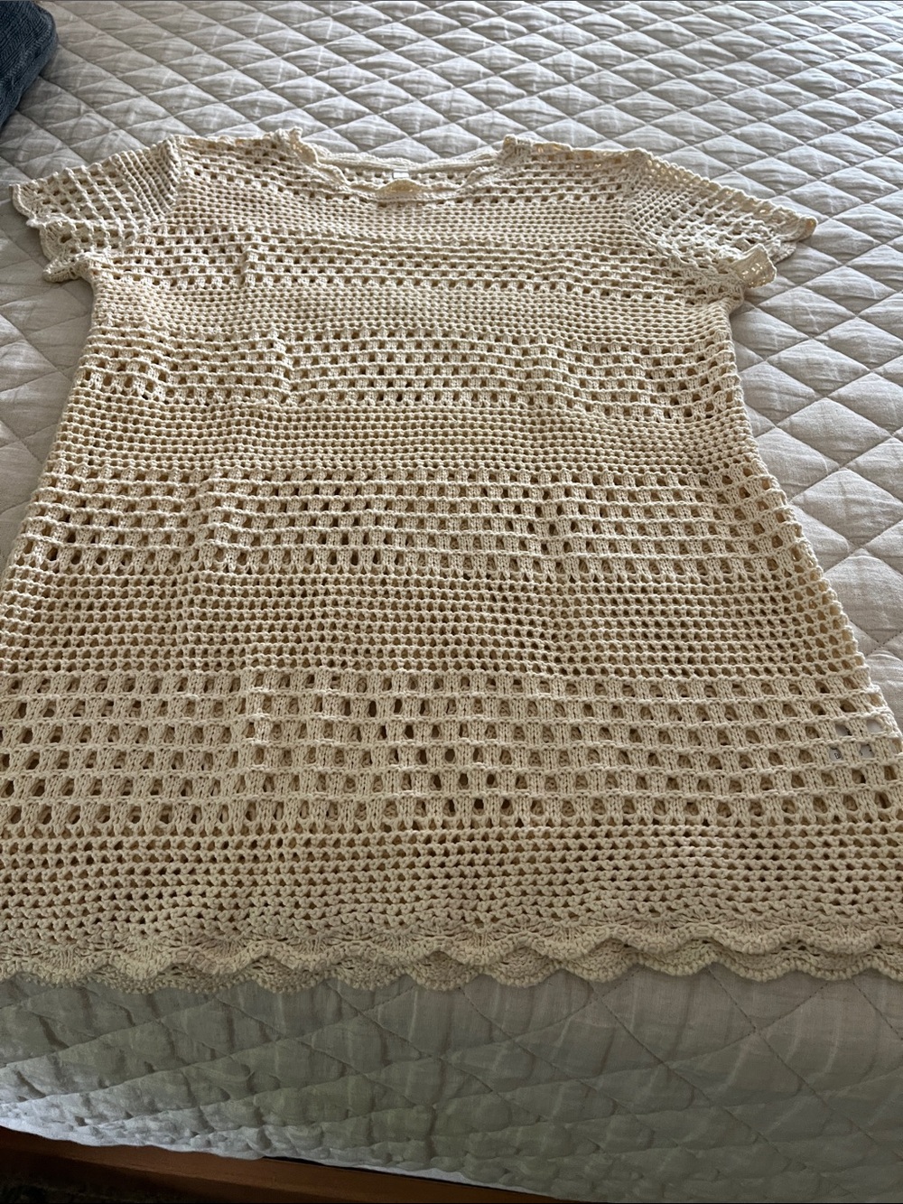 Cream Crochet Cover-Up